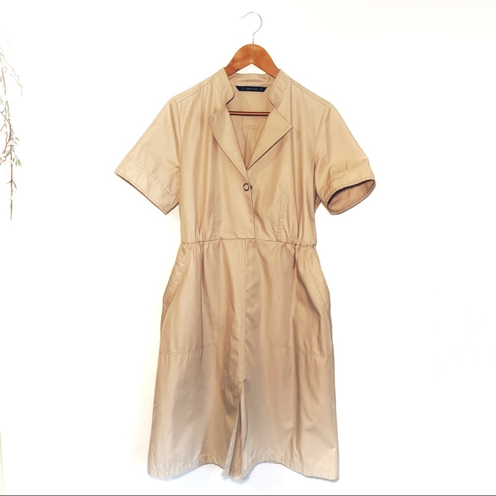 Zara Basic Nude Dress - Picture 2 of 5